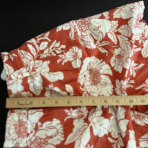 Old Navy Extra High-Rise Taylor Adjust Waist Floral Shorts Top Linen Set Small - Picture 15 of 16